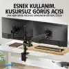 Ergoflex EF S16 Çift Kol 17-32 inch Uyumlu Amortisörlü 2-9 kg Monitör Standı 2026 Versiyon