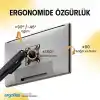 Ergoflex EF S16 Çift Kol 17-32 inch Uyumlu Amortisörlü 2-9 kg Monitör Standı 2026 Versiyon