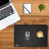 Black Deer Oyuncu Mouse Pad, Fare Altlığı, Kenar Dikişli, Kaymaz Taban, Ofis Tipi, Pürüzsüz Yüzey, Çalışma Masası Altlığı (35x28 M)