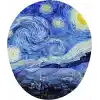 Van Gogh Starry Night Bilek Destekli Mouse Pad