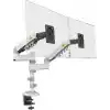 North Bayou Nb H180 17-27 Çift Kol 2-9 kg Amortisörlü Monitör Standı (Beyaz)