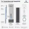 7si 1 Arada Elektronik Temizleyici Kiti, Fırçalı Klavye Temizleyici Kiti, Airpods Pro için 3ü 1 Arada Temizleme Kalemi, Kulaklık, Klavye, Dizüstü Bilgisayar, Telefon, PC Monitörü için