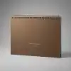 Fark Tanıtım | Paperto. Spiralli Tarihsiz Aylık Planlayıcı, A4 (21 × 29,7 cm), 24 Yaprak, 110 gr Ivory Kağıt, Aylık Plan İngilizce