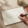 Fark Tanıtım | Paperto. Spiralli Tarihsiz Aylık Planlayıcı, A4 (21 × 29,7 cm), 24 Yaprak, 110 gr Ivory Kağıt, Aylık Plan İngilizce