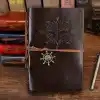 Retro Vintage Denizcilik Defteri Klasik PU Deri Kapak Not Defteri Seyahat Günlüğü Seyahat Dergisi Doldurulabilir Eskiz Defteri Spiral Halka Binder Günlüğü Boş Sayfalar, Astarsız Kağıt, Retro Kolye, Klasik Kabartmalı (130x185 mm, Kahve)
