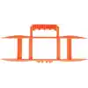 Kablo Toplayıcı Organizer, 30 Metre Kapasiteli, Plastik Kablo Sarma Aparatı, 36 Cm, Taşınabilir Kablo Düzenleyici, Sabitleme Yuvalı, Pratik Kullanım, Kablo Tutucu