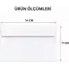 Orret Home 100 Adet Kendinden Yapışkanlı Beyaz Mektup Zarfı, Tutkallı Kapaklı Zarf, Davetiye Tebrik Kartı Para Evrak Posta Gönderim Ofis Okul Zarfı, Düğün Davetiyesi Not Kartı İçin, 16x11 cm