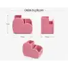 Kalp Tasarımlı Masaüstü Organizer Pembe, 12x10x9 cm