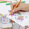 Pritt Keçeli Kalemler, çocuk dostu zararsız boya, su bazlı renkli kalem, silinebilir boya kalemi, dayanıklı kırtasiye malzemesi, 12 Renkli Paket