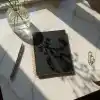 Fark Tanıtım Kareli Spiralli Not Defteri, A4 Boyut (21x29,7 cm), 120 Yaprak (240 Sayfa), 90gr. Ivory Kağıt, Ofis İçin İdeal (Siyah)