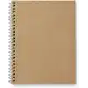 Kraft Kapaklı Spiralli Çizgisiz Defter, 24x16,5 cm, 100 Yaprak