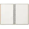 Kraft Kapaklı Spiralli Çizgisiz Defter, 24x16,5 cm, 100 Yaprak