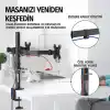 Ergoflex EF52 Steel Design 2-8 kg Çift Kol 13-27 Asansörlü Monitör Standı