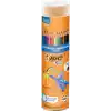 BIC Kids Evolution Kuru Boya Kalemi 25li Metal Tüp, Kıymık Oluşturmaz, Çiğnemeye Karşı Dayanıklı, Kolay Açılır