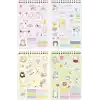 A5 18 Yaprak Bearly Cute Sticker Defteri - 610 Adet Sticker