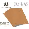 Etika Wings Journal 4lü Çizgili A5 Defter Seti - Kraft Kapak