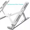 teknosepetim Macbook Laptop Bilgisayar Standı Notebook Özel Yükseltici Stand Tablet Tutucu Ayarlı Metal metal stand