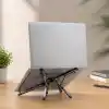 McStorey Katlanabilir Laptop Standı, Tablet ve Telefon Standı, 4ü 1 Arada Çok Açılı Ayarlanabilir Notebook Sehpası, Selfie Stick Özellikli, Taşınabilir Masaüstü Standı, Gri