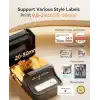 NIIMBOT B21 Pro Etiket Yapıcı, 300DPI HD Etiket Yazıcısı, Notlar, Fotoğraflar, Çalışma Grafikleri, Not Oluşturucu, 50x30mm Etiket, 230 Adet (Siyah)