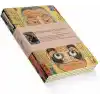 Retronote Faces Series - A5, Kuniyoshi Utagawa 4lü Defter Seti I, Çizgisiz, Toplam 256 Sayfa, Her biri 64 Sayfa, Tel Dikiş, Esnek Kapak, Oval Kenar, Tuval Doku, 60 gram, Sarı Krem Renk, çok renkli