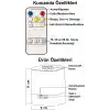 GreenTech Şarjlı Gece Lambası Dokunmatik Kare, Beyaz, 11 cm, GT-CL09