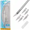 Knife Tasarım Hobi Neşter Kretuar Bıçağı 5 Uç Yedekli Set