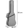 Midex CS-39 Case Klasik Gitar Soft Case Gigbag Kalın Çanta Kılıf (Pena Hediyeli)