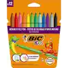 BIC Kids Kid Couleur Keçeli Boya Kalemi, 12li Kutu
