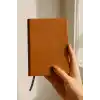Fark Tanıtım Çizgisiz Not Defteri, Taba Termo Deri Kapaklı Defter, 128 Yaprak A5 Defter, Ofis ve Kırtasiye (14cm x 21 cm) (Taba Kapak)