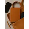 Fark Tanıtım Çizgisiz Not Defteri, Taba Termo Deri Kapaklı Defter, 128 Yaprak A5 Defter, Ofis ve Kırtasiye (14cm x 21 cm) (Taba Kapak)
