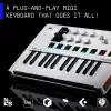 Arturia Minilab 3 Deep Black, Klavye, Siyah Beyaz