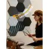 Beylini 12li Akustik Panel Keçe Kendinden Yapışkanlı Duvar Kaplama Ses ve Isı Yalıtım Duvar Kaplama 10 mm Kalınlık 26x30 CM (Karışık)