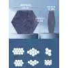 Beylini 12li Akustik Panel Keçe Kendinden Yapışkanlı Duvar Kaplama Ses ve Isı Yalıtım Duvar Kaplama 10 mm Kalınlık 26x30 CM (Karışık)