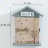 Porsima 2073 Duvara Montajlı Dekoratif Anahtarlık Dolabı - Duvar Askılı Anahtar Saklama Kabini 17X27,5cm