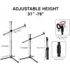 Coverzone 180cm Maksimum Uzunluk Mikrofon Standı Multi Fonksiyonel 2in1 Microphone Katlanabilir Açısı Ayarlanabilir Zemin Üstü - Model 103