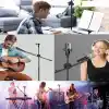 Coverzone 180cm Maksimum Uzunluk Mikrofon Standı Multi Fonksiyonel 2in1 Microphone Katlanabilir Açısı Ayarlanabilir Zemin Üstü - Model 103