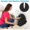 Visco Bel Yastığı Sırt Minderi Ortopedik Bel Minderi Ortopedik Sırt Yastığı%100 Visco Destek Minder, Viskoelastik Malzeme, Ayarlanabilir Kayışlı, Siyah