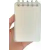 Spelt Mini Boy 7,4X10,5 Cm Spiralli Telli Kareli El Not Defteri 100 Yaprak Şeffaf Sert Kapaklı A7 Defter