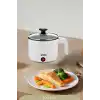 Sinbo SCO-5043 Çok Fonksiyonlu Buharlı Pişirici, 1 Litre, 400W, Cam Kapaklı, Buharda Sebze Pilav Makarna ve Yumurta Pişirme Özellikli Mini Elektrikli Pişirici