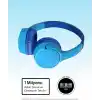 Belkin SoundForm Mini Çocuk Kablosuz Kulaklık (Mavi) – Dahili Mikrofon, 30 Saat Çalma, Eğlenceli Çıkartmalar, iPhone, iPad ve Galaxy Uyumlu