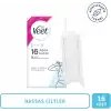 Veet Pure Hipoalerjenik Bikini Bölgesi & Koltuk Altı İçin Parfümsüz Sir Ağda Bandı (1 x 16 Adet), Bant