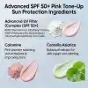 Maruderm SPF 50+ Pembe Ton Eşitleyici Güneş Kremi – Doğal Pembe Işıltı Etkili Geniş Spektrum Koruma, Centella Asiatica & Kalamin ile, 50 ML