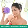 WONKEY - Banyo ve Duş Lifi, Yumuşak Vücut Yıkama Lifi, Karışık Renkli Banyo Kesesi 2li Paket