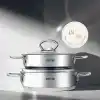 Silver 4 Parça Paslanmaz Çelik Sahan Seti (18-20 cm) 4.7 99 Değerlendirme 23 Soru & Cevap