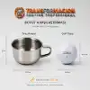 Transformacion Paslanmaz Çelik Tıraş Tası Sabun Köpürtme Kasesi 717299