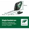 Bosch Home and Garden Bosch Akku Grasschere AdvancedShear 18V-10 (ohne Akku, 18-Volt-System, schneidet bis zu 85 m² pro Akkuladung, mit Strauch- und Grasscherenmesser, im Karton)