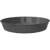 Saksı Tabağı Klasik Tabak Parlak Plastik Altlık (Antrasit, 23cm)