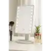 Busstier Led Işıklı Makyaj Aynası Dokunmatik 3 Işık Modlu Ayarlanabilir Oynar Başlıklı Masa Üstü Ayna Beyaz Işık Gün Işığı Sıcak Işık