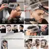 4lü Saç Kesme Tarağı Seti Kavisli Kesme Hizalama Lastikli Kaliteli Traş Seti Ölçülü Kuaför Seti