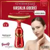 Titreşimli Yüz ve Boyun Kırışıklık Giderici Masaj Aleti - 3 Farklı Başlık, Titreşimli Cilt Sıkılaştırıcı, Boyun ve Gıdı Zayıflatıcı Etki, Kablosuz Cilt Güzelleştirme Cihazı